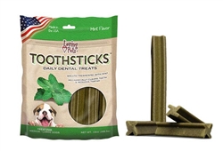 ** OUT OF STOCK ** LOVING PETS PRODUCTS 13 OZ. TOOTHSTICKS SMALL FRESH DENTAL STICKS UPC 842982050525