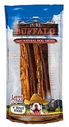 ** OUT OF STOCK ** LOVING PETS PRODUCTS PURE BUFFALO 6 PK 6â€ BULLY STICK  UPC 842982056572