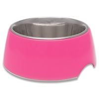 ** OUT OF STOCK **LOVING PET PRODUCTS RETRO BOWLS SMALL HOT PINK UPC 842982071315