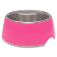 ** OUT OF STOCK **LOVING PET PRODUCTS RETRO BOWLS MEDIUM HOT PINK UPC 842982071322
