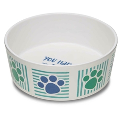 LOVING PETS PRODUCTS DOLCE MODERNO HAD ME AT WOOF BOWL LARGE UPC 842982071612