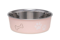 LOVING PETS PRODUCTS 1 QUART PAPARAZZI PINK BELLA BOWL  UPC 842982074019