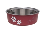 LOVING PETS PRODUCTS 3 QUART MERLOT BELLA BOWL  UPC 842982074156