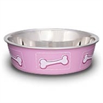 LOVING PETS PRODUCTS BELLA BOWL PINT PINK COASTAL  UPC 842982075108