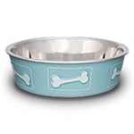 LOVING PETS PRODUCTS BELLA BOWL COASTAL MEDIUM, BLUE  UPC 842982075146