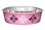 LOVING PETS PRODUCTS DESIGNER AND EXPRESSIONS BELLA BOWLS 2 QT. ARGYLE PINK  UPC 842982077058