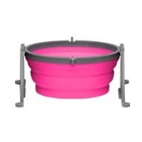 LOVING PETS PRODUCTS BELLA ROMA TRAVEL BOWL SM PINK UPC 842982079823