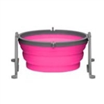 LOVING PETS PRODUCTS BELLA ROMA TRAVEL BOWL LG PINK UPC 842982079847