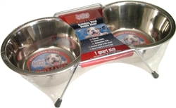 LOVING PETS PRODUCTS PINT DOUBLE DINER PACKAGED  UPC 842982072091
