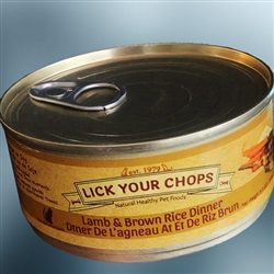 LICK YOUR CHOPS LAMB & BROWN RICE 5.5 OZ CANS 24/CS UPC 032976559671