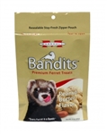 MARSHALL PET PRODUCTS BANDITS PEANUT BUTTER TREATS 3 OZ.  UPC 766501003864