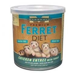 ** OUT OF STOCK **MARSHALL PET PRODUCTS FERRET CHICKEN ENTRÃ‰E W/ TURKEY 9 OZ 12/CASE  UPC 766501004328