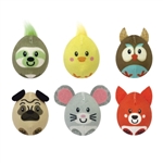 MULTIPET CATNIP BUDDIES (ASST. CHICK, FOX, MOUSE, OWL, PUG, SLOTH) 3/PK UPC 78436920332