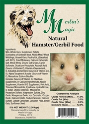 NATURAL BLENDS HAMSTER/GERBIL FOOD 25 LB