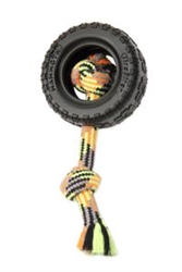 ** OUT OF STOCK **MAMMOTH PET PRODUCTS MEDIUM 5" TIREBITER II W/ ROPE ** MADE IN AMERICA ** UPC 746772350102