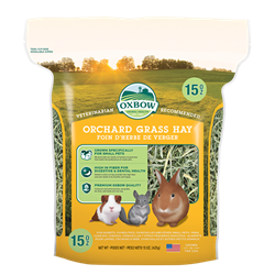 ** OUT OF STOCK **OXBOW ANIMAL HEALTH ORCHARD GRASS HAY 40 OZ.  UPC 744845402963