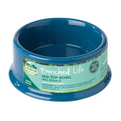 ** OUT OF STOCK **OXBOW ANIMAL HEALTH ENRICHED LIFE NO TIP BOWL LARGE - BLUE 3 PACK UPC 744845963532