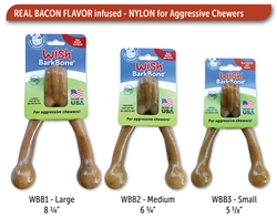 PET QWERKS BARKBONE WISH BACON LARGE (UP TO 80 LBS) UPC 850000085879