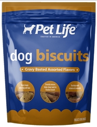 SUNSHINE MILLS 4/14.5 OZ. PET LIFE ASSORTED GRAVY DOG BISCUITS  UPC 041746009995