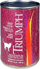 TRIUMPH PET INDUSTRIES BEEF CAT FOOD 12/13.2 OZ. CANS UPC 073657001171