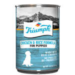 TRIUMPH PET INDUSTRIES PUPPY CHICKEN/RICE DOG FOOD 13.2 OZ. CANS (12/CASE)  UPC 073657003830