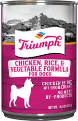 TRIUMPH PET INDUSTRIES CHICKEN/RICE/VEGGIE DOG FOOD 13.2 OZ. CANS (12/CASE)  UPC 073657003892