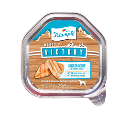 ** OUT OF STOCK **TRIUMPH PET INDUSTRIES MEALS OF VICTORY CHICKEN IN SAVORY JUICES DOG 15/3.5 OZ  UPC 073657009320