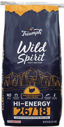 ** OUT OF STOCK **TRIUMPH PET INDUSTRIES WILD SPIRIT HI-ENERGY 26/18 CRAFT DOG FOOD 40 LB UPC 073657010715