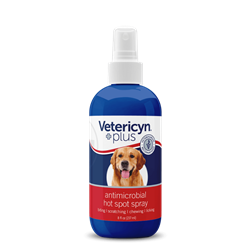 VETERICYN CANINE HOT SPOT ANTIMICROBIAL SPRAY 8 OZ PUMP UPC 852009002062