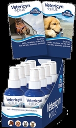 VETERICYN TRAVELER POP DISPLAY- 8 EA OF ALL ANIMAL ANTIMICROBIAL WOUND & SKIN CARE 3 OZ UPC 818582010372