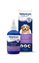 ** OUT OF STOCK **VETERICYN ALL ANIMAL ANTIMICROBIAL EYE WASH 3 OZ DROPS UPC 818582011976