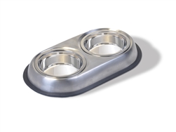 VAN NESS STAINLESS STEEL HEAVYWEIGHT NON-SKID DOUBLE DINER 8 OZ. + 8 OZ. 6/CASE UPC 079441002362