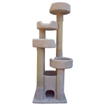 WADE'S CAT TREES MODEL C1B4 24" X 24"  HEIGHT 76" - WEIGHT 130lbs UPC 856825001032 SHIP METHOD - PALLET *