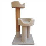 WADE'S CAT TREES MODEL B2  22" X 22" HEIGHT 42" - WEIGHT 45lbs UPC 856825001063 SHIP METHOD - PALLET *