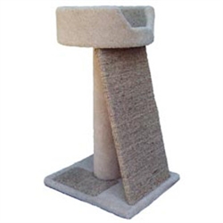 ** OUT OF STOCK **WADE'S CAT TREES MODEL SPVB 18" X 16" POST 24" W/BED - WEIGHT 26lbs UPC 856825001230 SHIP METHOD - PALLET *