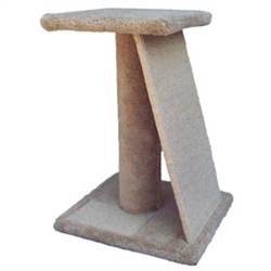 ** OUT OF STOCK **WADE'S CAT TREES MODEL SPVD 18" X 16" POST 24" W/DECK - WEIGHT 21lbs UPC 856825001254 SHIP METHOD - PALLET *