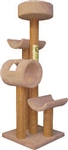 WADE'S CAT TREES MODEL P2T1B1  24" X 24" HEIGHT 78" SHIP METHOD - PALLET *