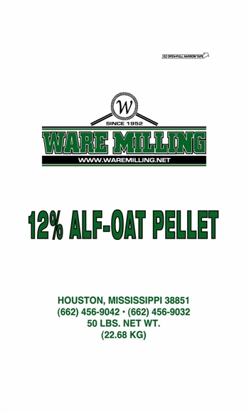 WARE MILLING 12% ALF-OAT PELLET