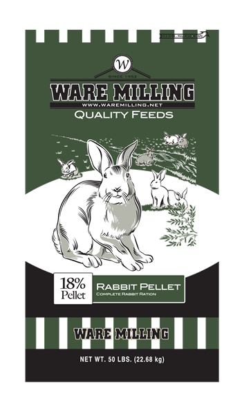 WARE MILLING 18% RABBIT PELLET