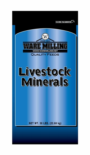 WARE MILLING Livestock Minerals 3503 Blue 4% Phos Aureomycin 2800 IGR