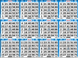 12 ON Bingo Paper - BULK - 750 Sheets