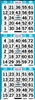 3 ON Bingo Paper - BULK - 3,000 Sheets (Borders and Tints Available)