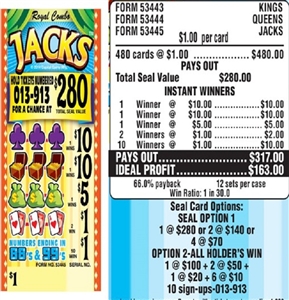 53445 Jacks $1.00 Bingo Event Ticket