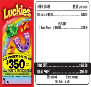 55888 Luckies $1.00 Bingo Event Ticket