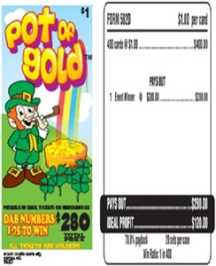 410D Pot Of Gold $1.00 Bingo Event Ticket
