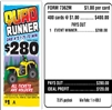 7362M Quad Runner $1.00 Bingo Event Ticket