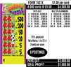 $500 TOP ($5 Bottom) - Form # 7431X Guzzle Puzzle (3-Window)