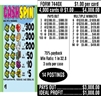 $300 TOP ($5 Bottom) - Form # 7440X Cash Spin (3-Window)