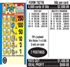 $250 TOP - Form # 7827M In Pour Taste $0.50 Ticket (3-Window)