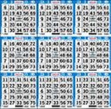 9 ON Bingo Paper